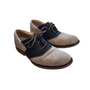 Sperry Top-Sider Jamestown Men’s 10 Brown Suede & Leather Saddle Oxfords